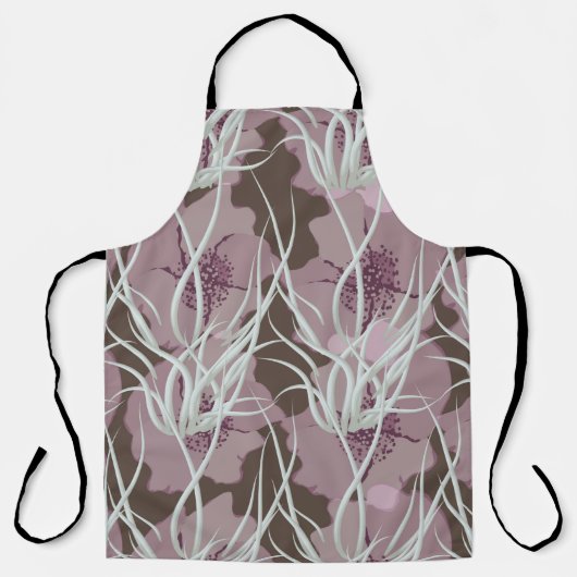 Naadloze florale achtergrond, naadloze patternart, schort (Voorkant)