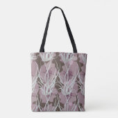 Naadloze florale achtergrond, naadloze patternart, tote bag (Achterkant)