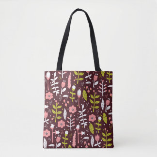 Naadloze Florale achtergrond. patroon in Doo Tote Bag