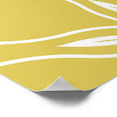 Naadloze florale geometrische patronen. Textielvin Poster (Hoek)