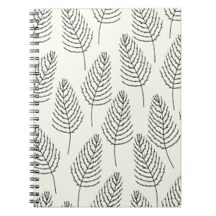 Naadloze florale natuurlijke abstracte geometrie notitieboek