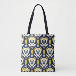 Naadloze florale patronen in scandinavische stijl. tote bag