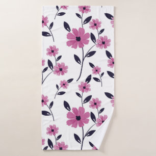 Naadloze florale Patroonachtergrond, met de hand g Badhanddoek