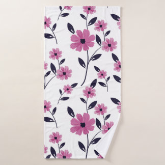 Naadloze florale Patroonachtergrond, met de hand g Badhanddoek