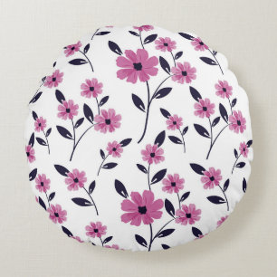 Naadloze florale Patroonachtergrond, met de hand g Rond Kussen