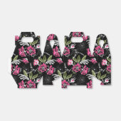 Naadloze florroze bloemen verlaat waterverf bedankdoosjes (Uitgevouwen)