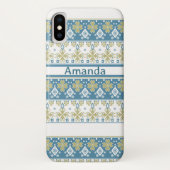 Naadloze  folk voor sierdoeleinden Case-Mate iPhone case (Achterkant)