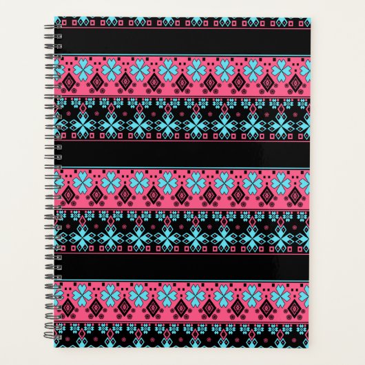 Naadloze  folk voor sierdoeleinden planner (Voorkant)