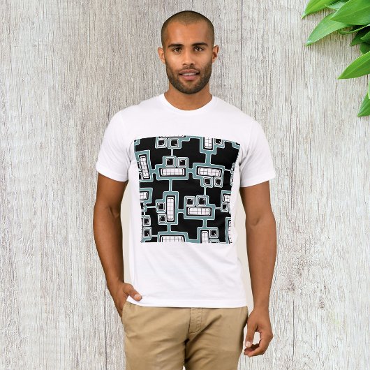 Naadloze Futuristische Mannen T-shirt