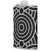 Naadloze geometrische cirkels heupfles (Links)