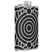 Naadloze geometrische cirkels heupfles (Rechts)