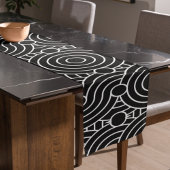 Naadloze geometrische cirkels korte tafelloper