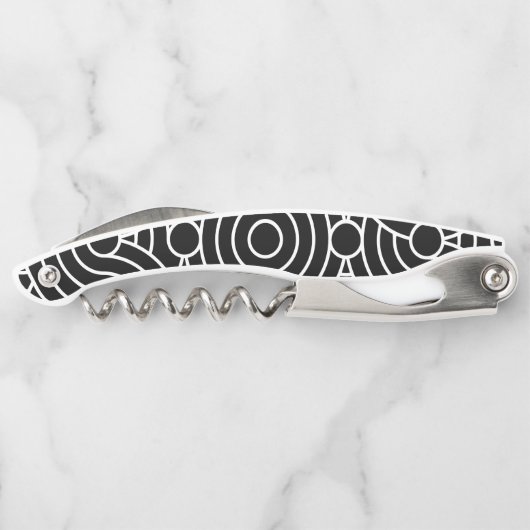 Naadloze geometrische cirkels kurkentrekker (Achterkant)