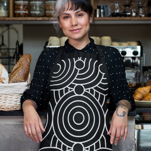 Naadloze geometrische cirkels schort