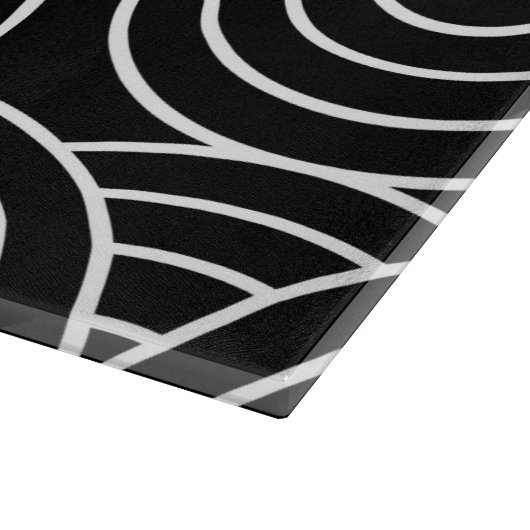 Naadloze geometrische cirkels snijplank (Hoek)