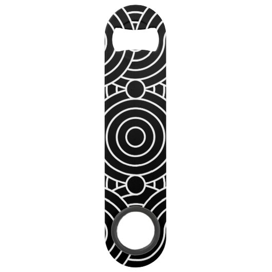 Naadloze geometrische cirkels speed flessenopener (Voorkant)