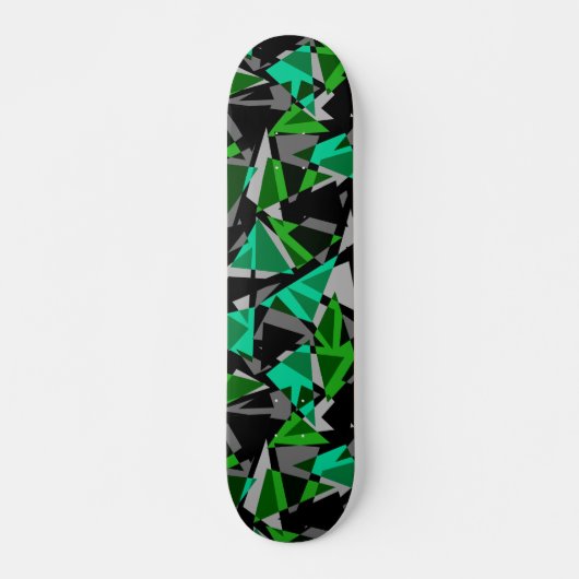 Naadloze geometrische driehoeken persoonlijk skateboard (Voorkant)