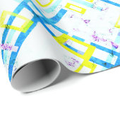 Naadloze geometrische heldere kleuren, rechthoekig cadeaupapier (Rol Hoek)