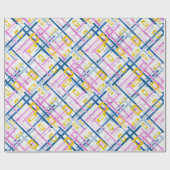 Naadloze geometrische heldere kleuren, rechthoekig cadeaupapier (Vlak)