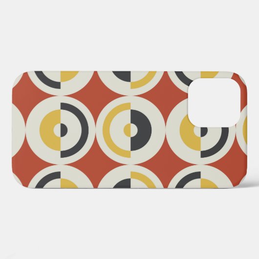 Naadloze geometrische kleurrijke cirkels patroon Case-Mate iPhone case (Achterkant (horizontaal))