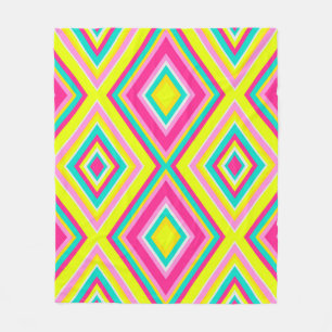 Naadloze geometrische moderne vormen driehoeken ro fleece deken