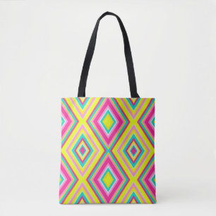Naadloze geometrische moderne vormen driehoeken ro tote bag