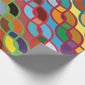 Naadloze geometrische multicolorketpatronen cadeaupapier (Hoek)