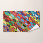 Naadloze geometrische multicolorketpatronen handdoek (Handdoek)