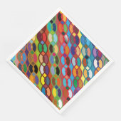 Naadloze geometrische multicolorketpatronen servet (Hoek)