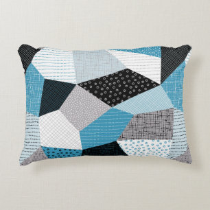 Naadloze geometrische patronen, patchworktegels. F Accent Kussen