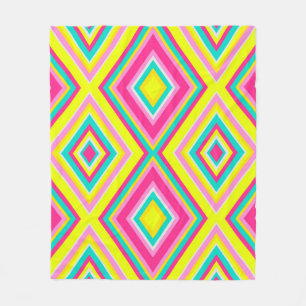 Naadloze geometrische robus vormt moderne trendy d fleece deken