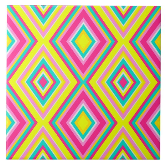 Naadloze geometrische robus vormt moderne trendy d tegeltje (Voorkant)