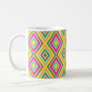 Naadloze geometrische ruitvormen modern trendy de koffiemok