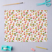 Naadloze gestileerde kerstversiertjes met kleine e tissuepapier (Craft)