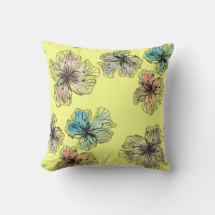 Naadloze gevlekte bloemen abstract moderne pa kussen