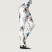 Naadloze gevlekte bloemen abstract moderne pa leggings (Rechts)