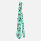 Naadloze gevlekte bloemen abstract moderne pa stropdas (Voorkant)