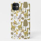 Naadloze Giraffe gele witte achtergrond Case-Mate iPhone Case (Achterkant)