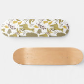 Naadloze Giraffe gele witte achtergrond Persoonlijk Skateboard (Horizontaal)