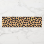 Naadloze Giraffe huidpatroon Waterfles Etiket (Enkel label)