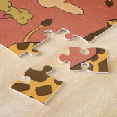 Naadloze Giraffe Patroon  Illustratie Legpuzzel (Zijkant)