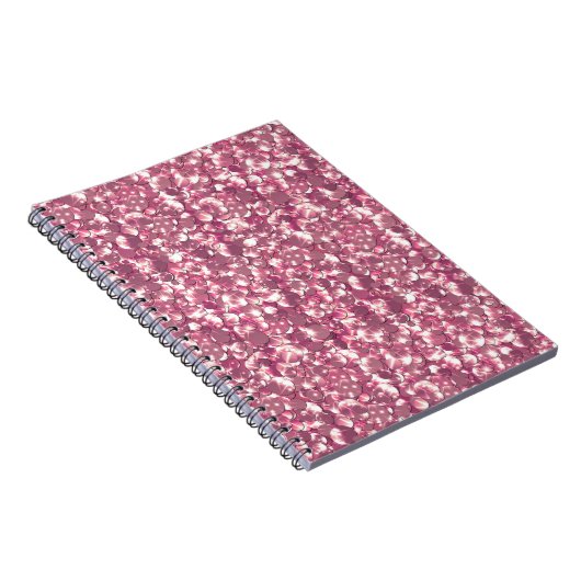 Naadloze glitter sparkles sequenschuimen zilver notitieboek (Rechterzijde)