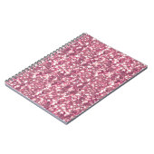 Naadloze glitter sparkles sequenschuimen zilver notitieboek (Linkerzijde)