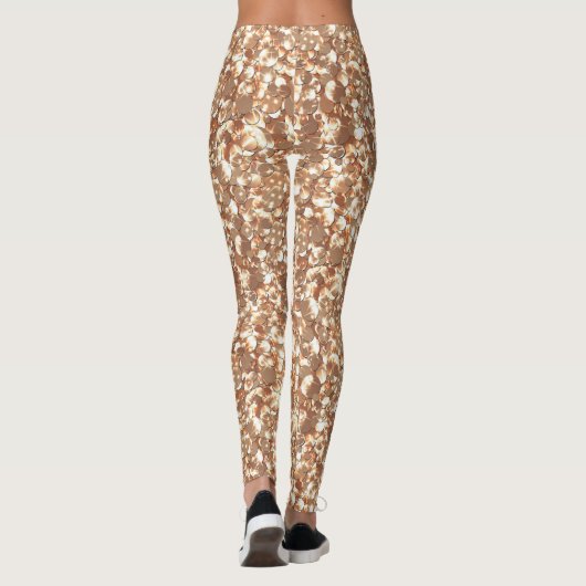 Naadloze glitter sparkles sequodeert schuimende go leggings (Achterkant)