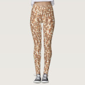 Naadloze glitter sparkles sequodeert schuimende go leggings (Voorkant)
