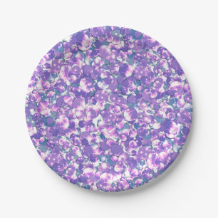 Naadloze glittersequentie met gladde violet zilver papieren bordje