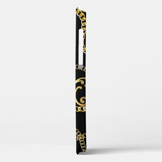 Naadloze gouden kettingpatrouillemode, Illustrator Case-Mate iPhone Case (Achterkant / Links)