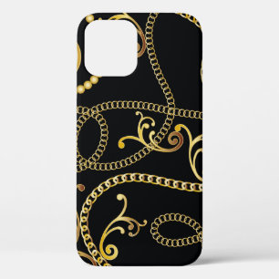 Naadloze gouden kettingpatrouillemode, Illustrator Case-Mate iPhone Case