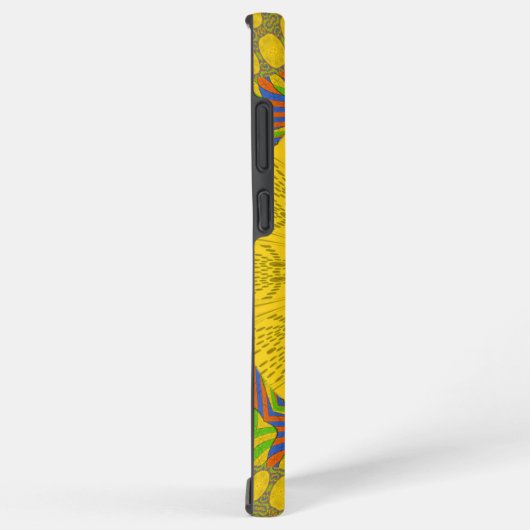 Naadloze gouden sierbloem. samsung galaxy hoesje (Rechterkant)