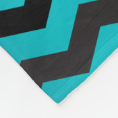 Naadloze gradiënt Chevron Pattern op Turquoise Fleece Deken (Hoek)